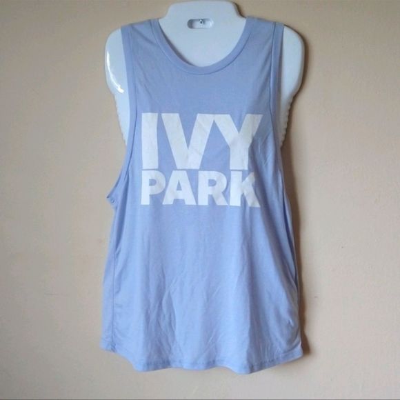 Ivy Park Baby Blue Super Soft Oversized Tank Top S - Picture 2 of 7